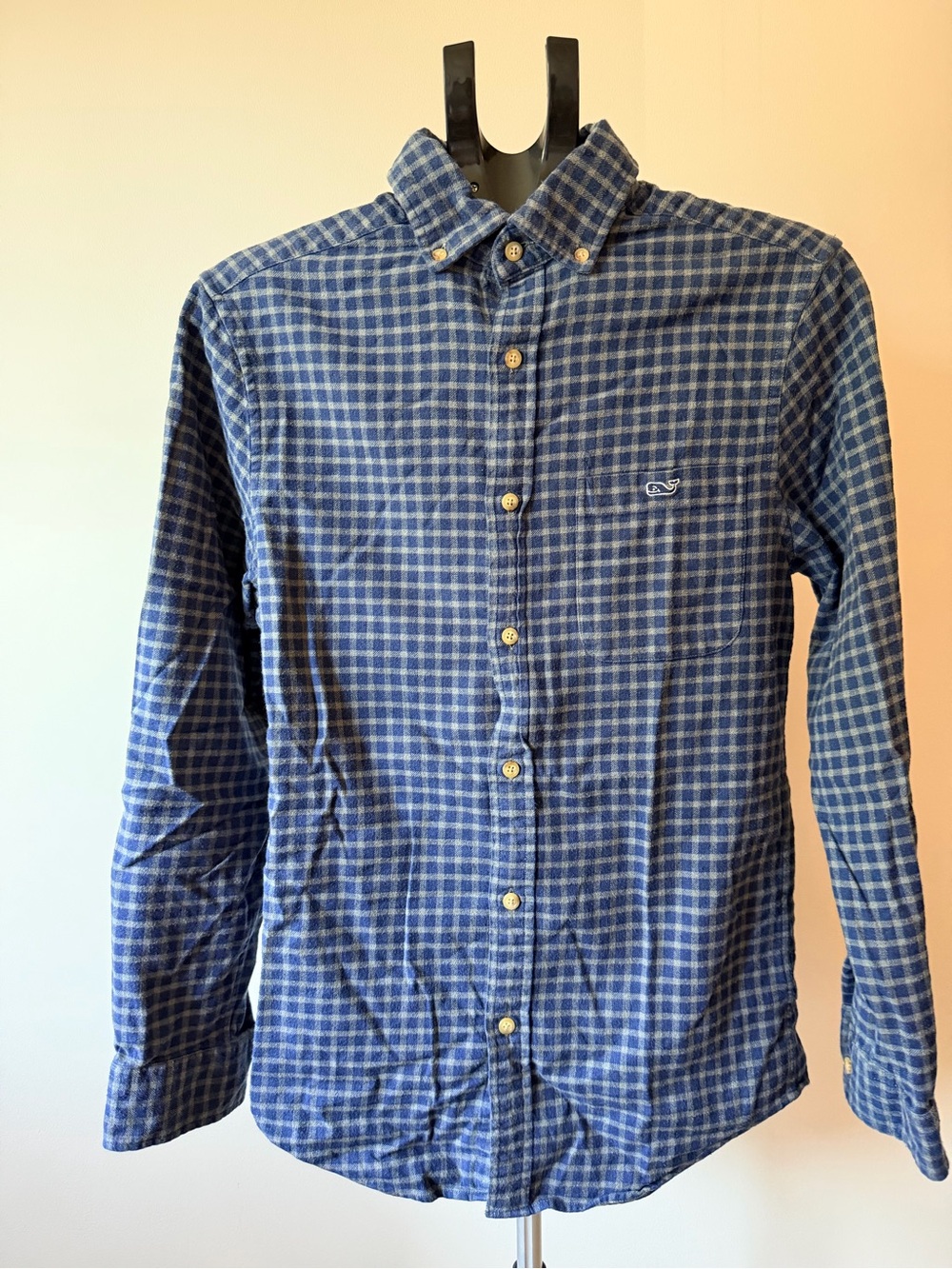 Vineyard Vines Blue Plaid Button-Down Shirt